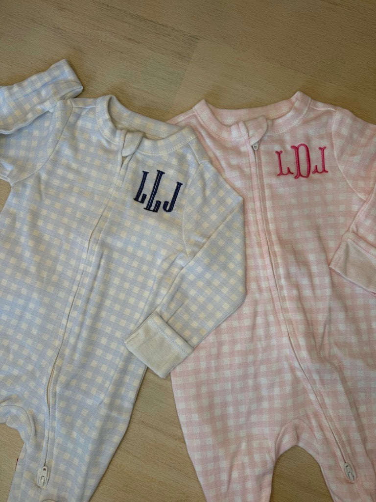 Gingham Onesie