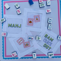 Mahjong BAM CRACK DOT Cocktail Napkins (set of 4)