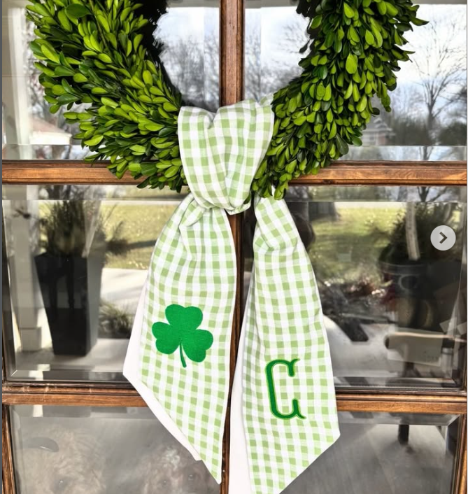 Personalized Wreath Sash