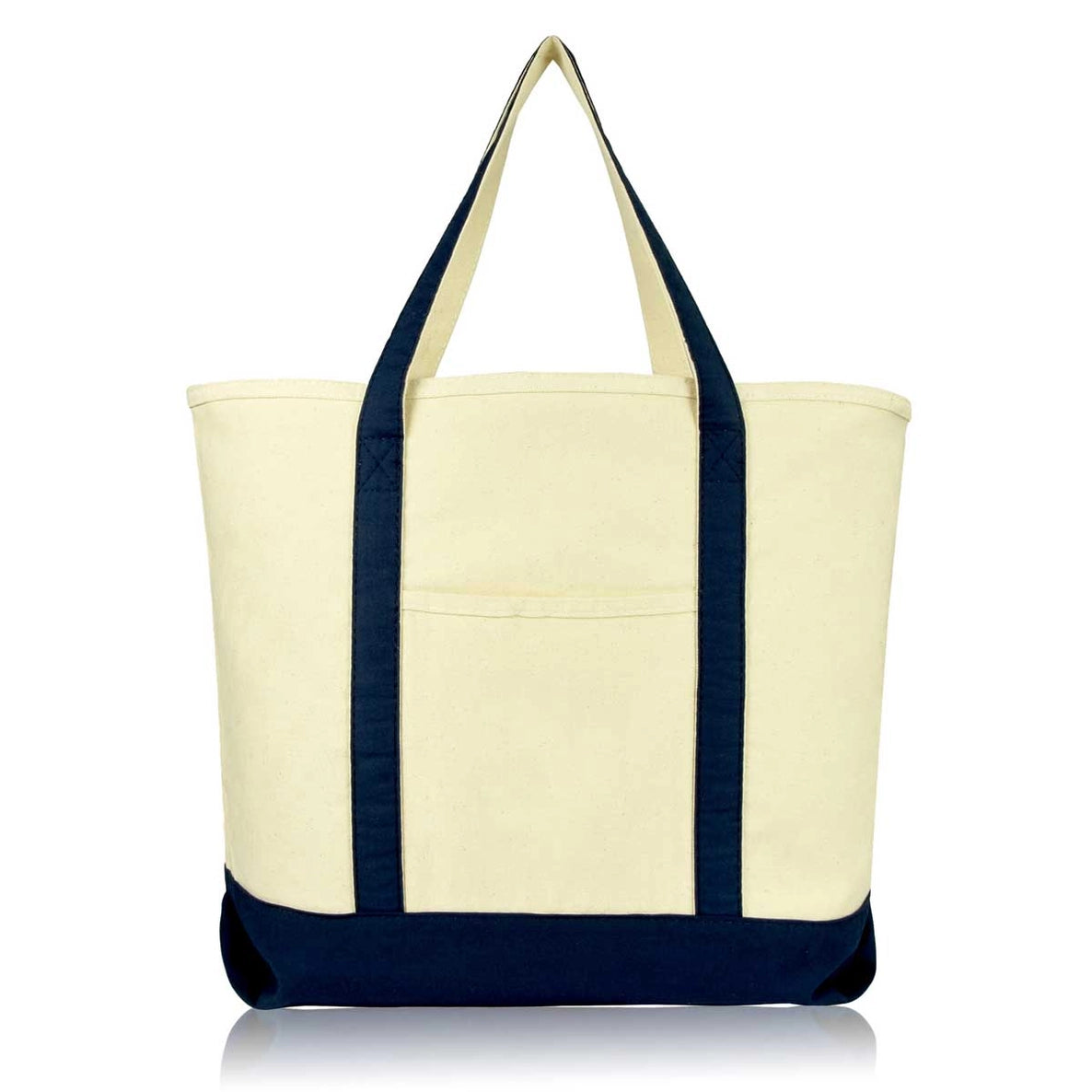 Dog Tote Bag - Premium Cotton Canvas (Zippered)